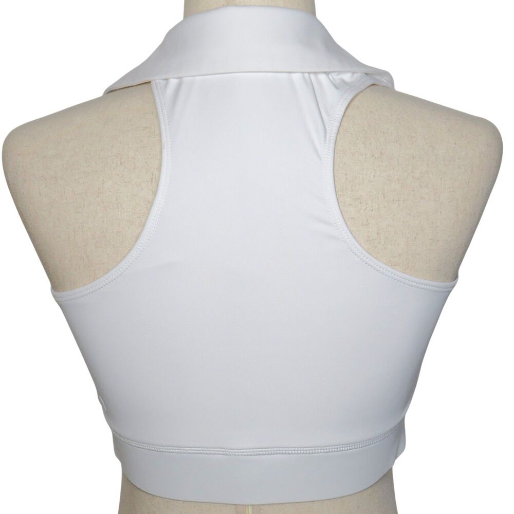 Halara Collared Crossover Waist Cropped Padded Active Bra Tank Top Size Medium - Picture 3 of 4
